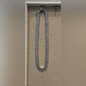 Crystal fashion necklace. Statement piece.